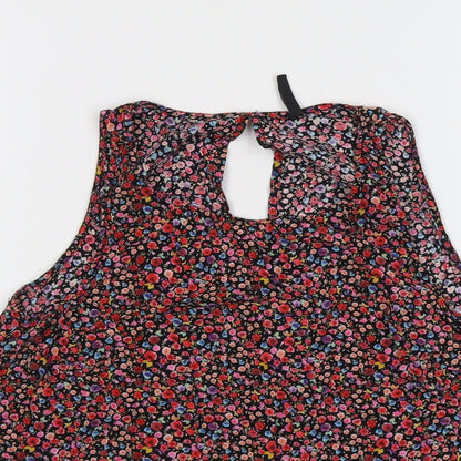 Womens UK Size M Stradivarius Multicoloured Basic Blouse