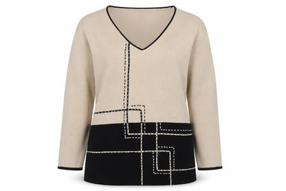Womens UK Size 10 Sky Designs Beige Pullover Jumper