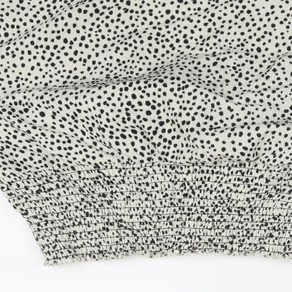 Womens UK Size 8 Dorothy Perkins Ivory Cropped Blouse