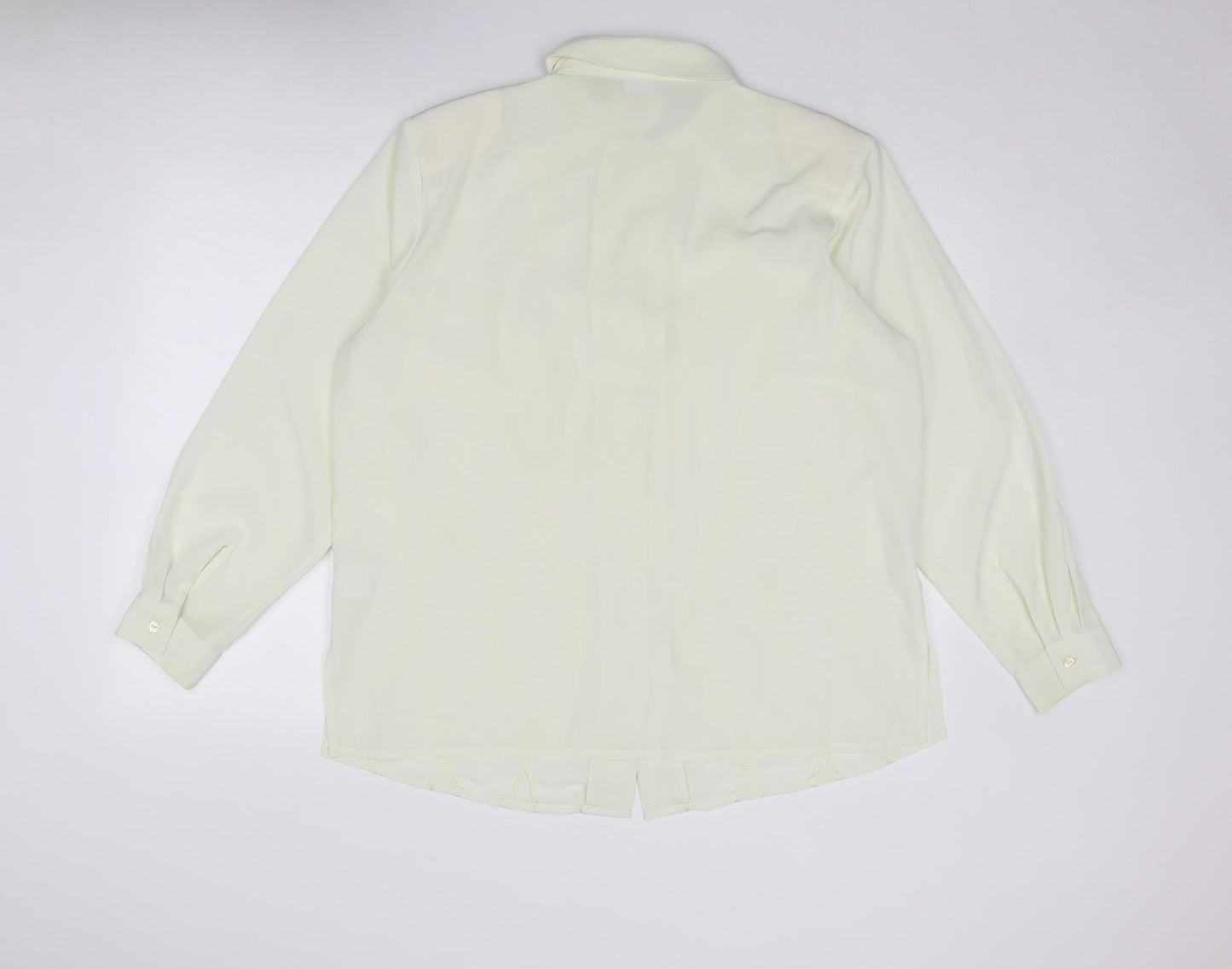 Womens UK Size 20 Damart Ivory Basic Button-Up