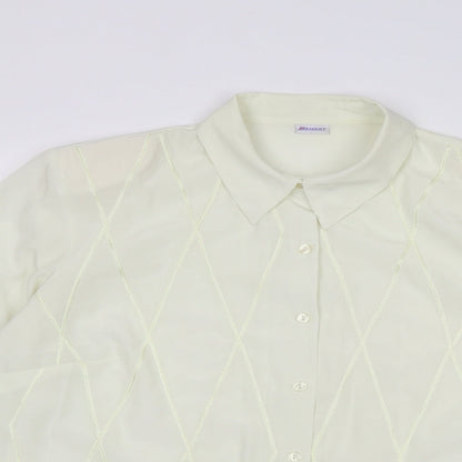 Womens UK Size 20 Damart Ivory Basic Button-Up