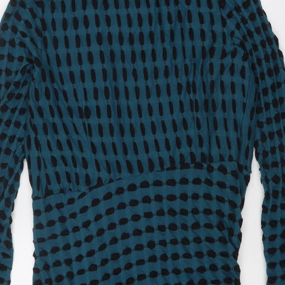 Womens UK Size S Adini Blue Cardigan Jumper