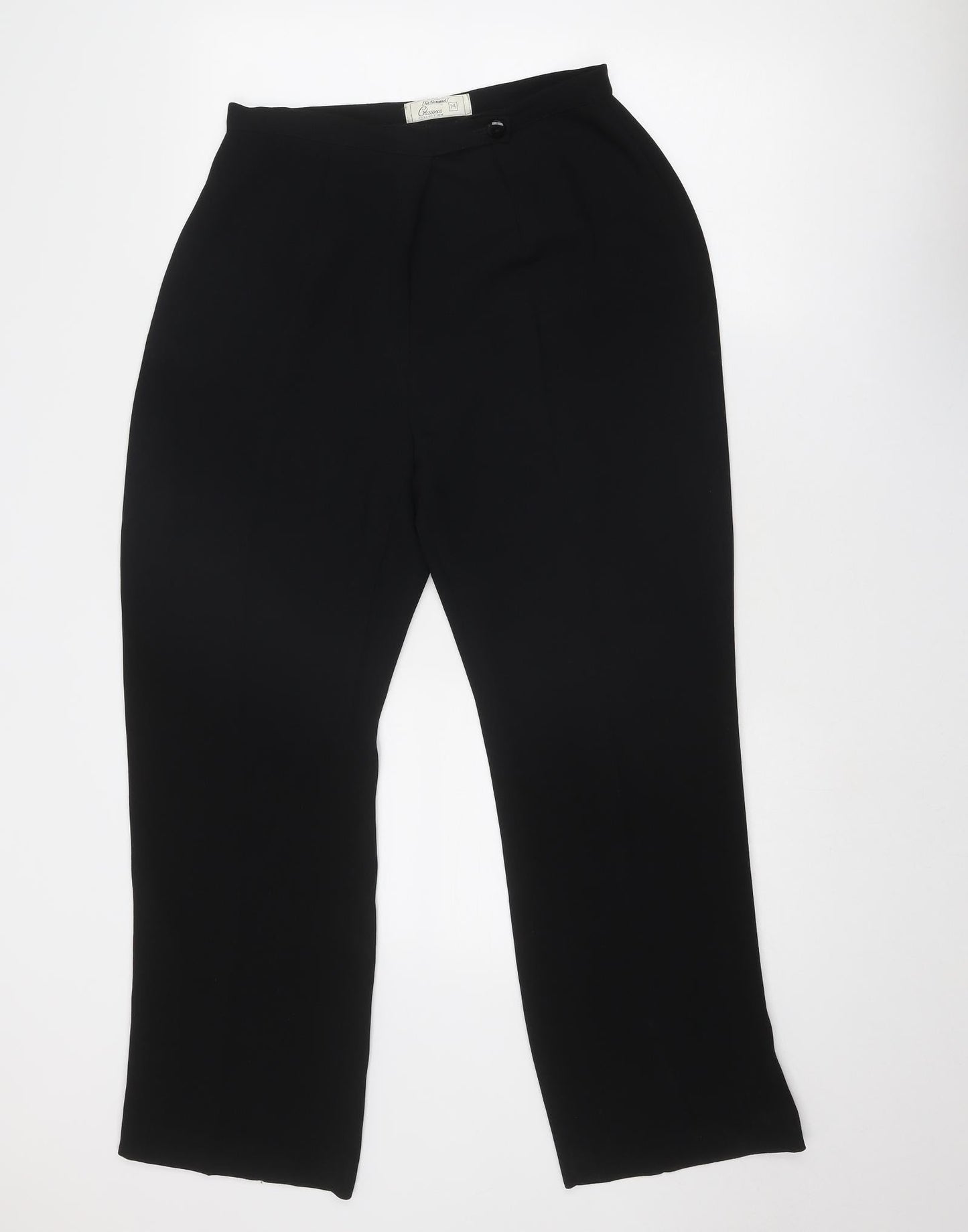 Womens UK Size 14 St Bernard Regular Fit Chino Black Trousers