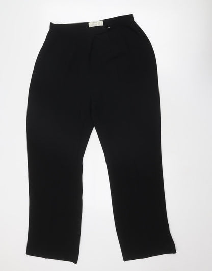 Womens UK Size 14 St Bernard Regular Fit Chino Black Trousers