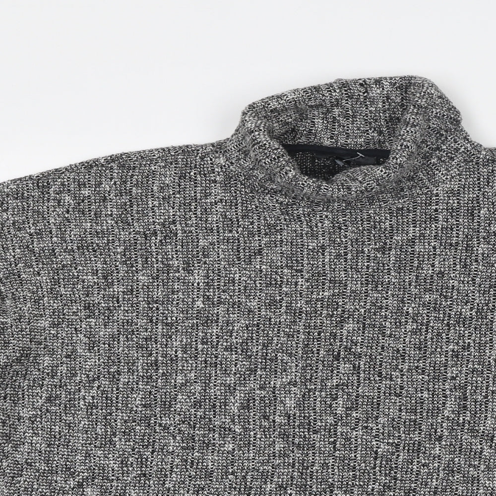 Womens UK Size 10 Topshop Grey Pullover Jumper