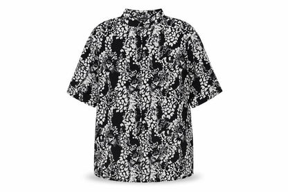 Womens UK Size XS Monki Black Basic Button-Up