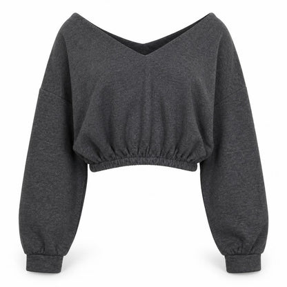 PRETTYLITTLETHING Womens Grey Polyester Pullover Sweatshirt Size M Pullover