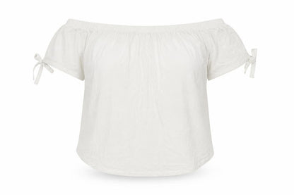 Womens UK Size M H&M Ivory Basic Blouse