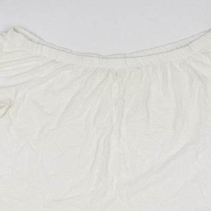 Womens UK Size M H&M Ivory Basic Blouse