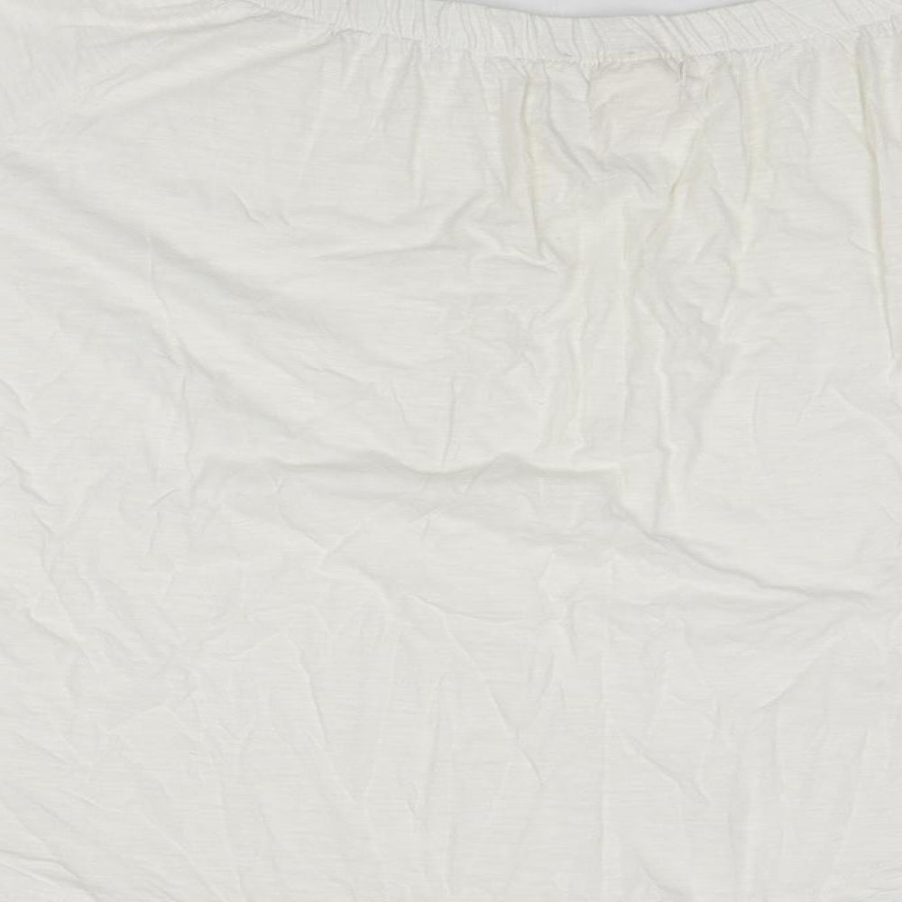 Womens UK Size M H&M Ivory Basic Blouse