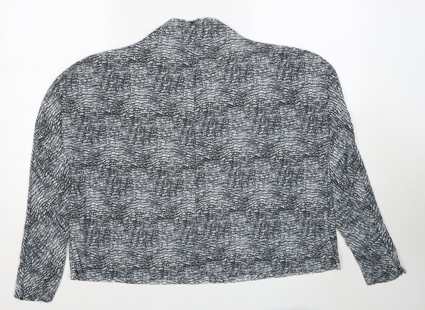 Womens UK Size 8 Topshop Grey Basic Blouse