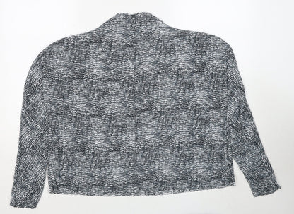 Womens UK Size 8 Topshop Grey Basic Blouse