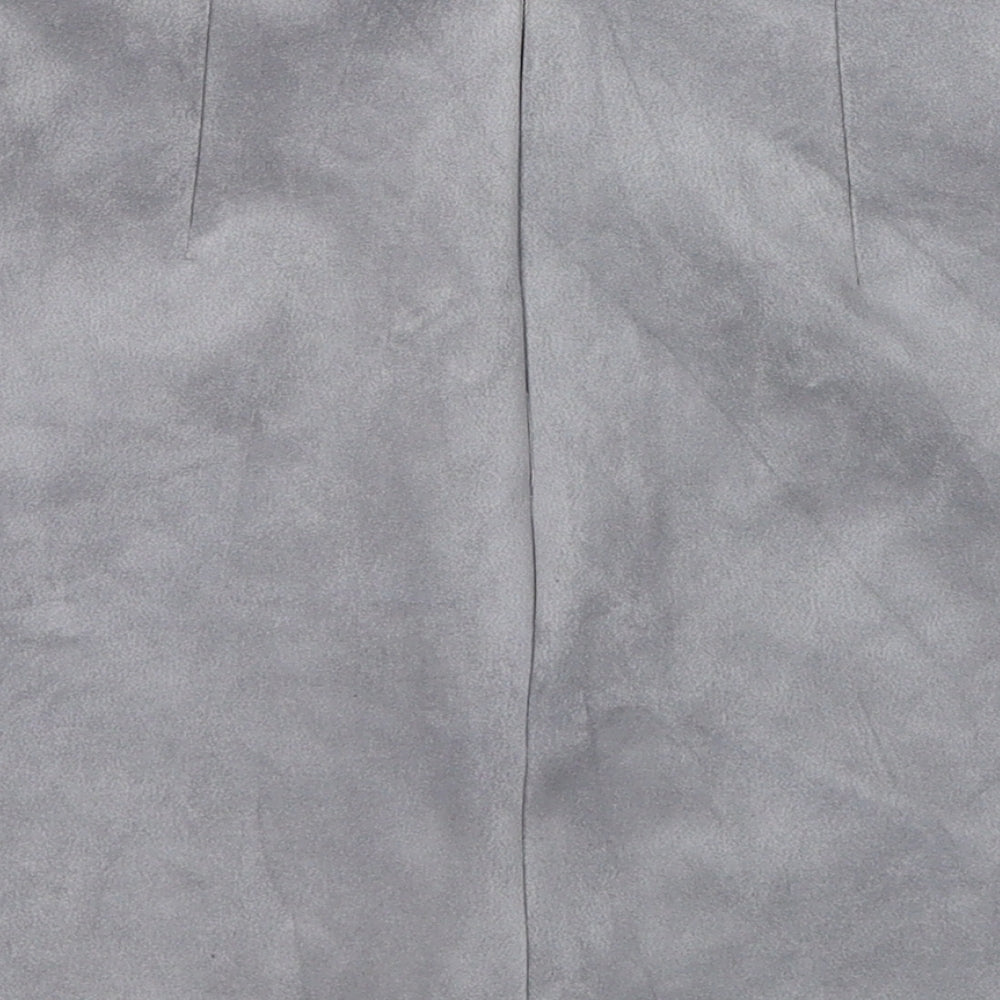 Vestidos Womens Grey Cotton Cargo Skirt Size S Zip