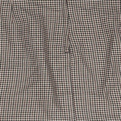 New Look Womens Beige Geometric Polyester A-Line Skirt Size 14 Zip - Houndstooth Pattern