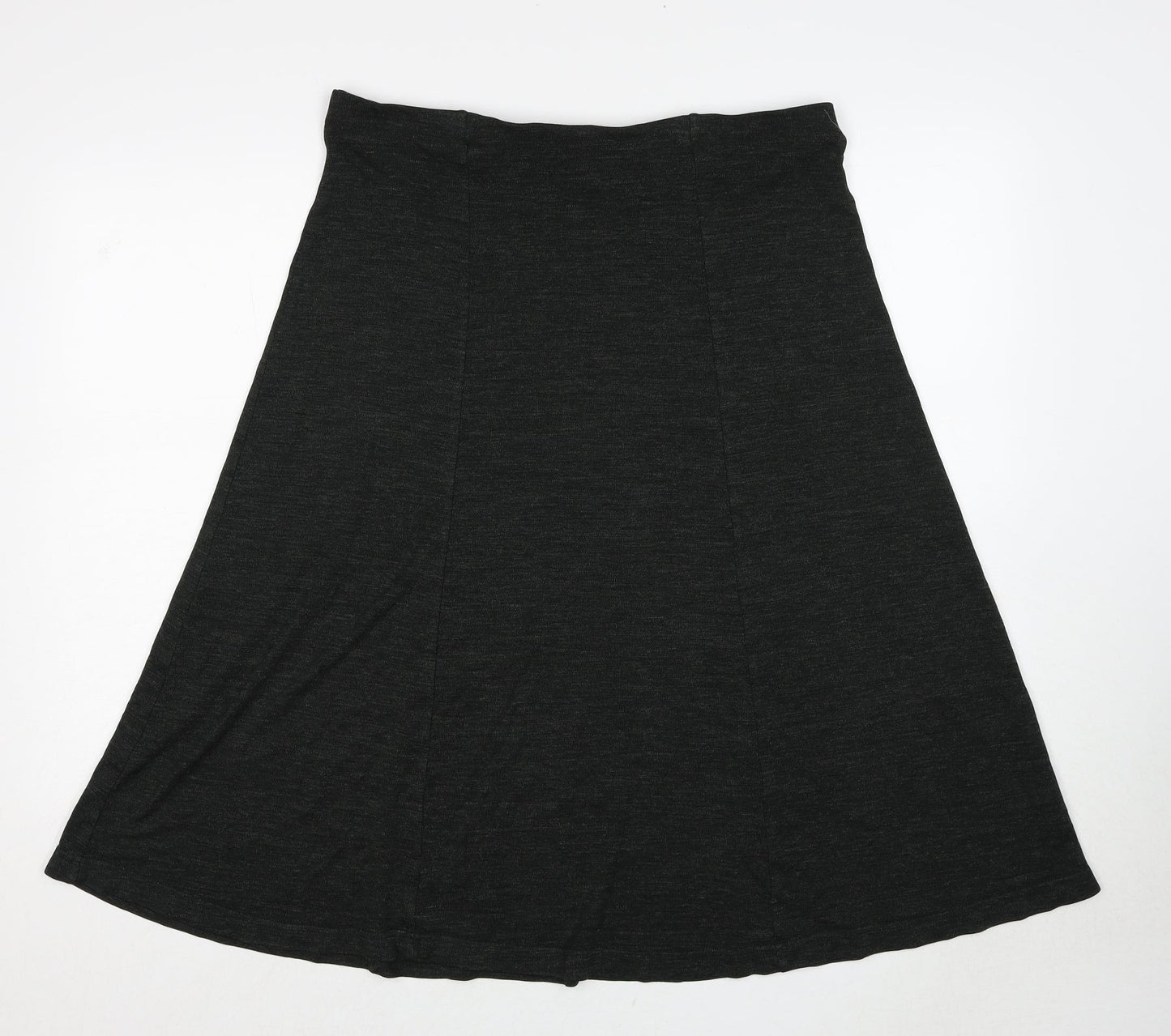 Country Casuals Womens Grey Polyester Swing Skirt Size 34 in