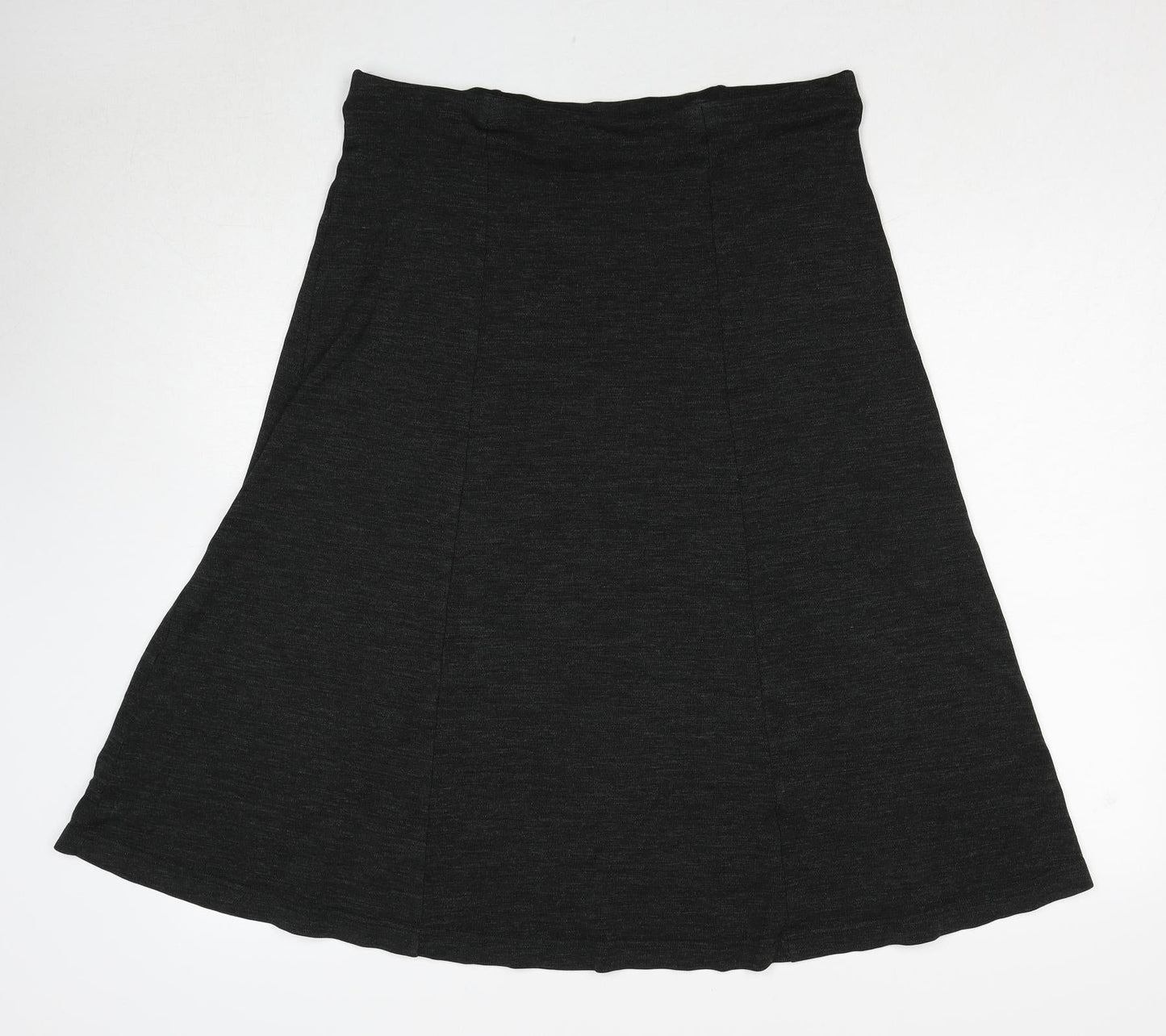 Country Casuals Womens Grey Polyester Swing Skirt Size 34 in