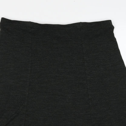 Country Casuals Womens Grey Polyester Swing Skirt Size 34 in