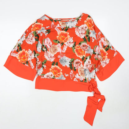 Womens UK Size 8 Dorothy Perkins Red Basic Blouse