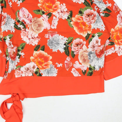 Womens UK Size 8 Dorothy Perkins Red Basic Blouse
