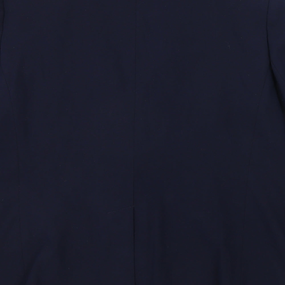 Marks and Spencer Womens Blue Polyester Jacket Suit Jacket Size 14
