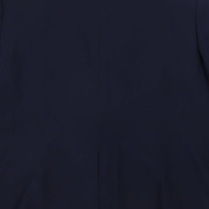 Marks and Spencer Womens Blue Polyester Jacket Suit Jacket Size 14