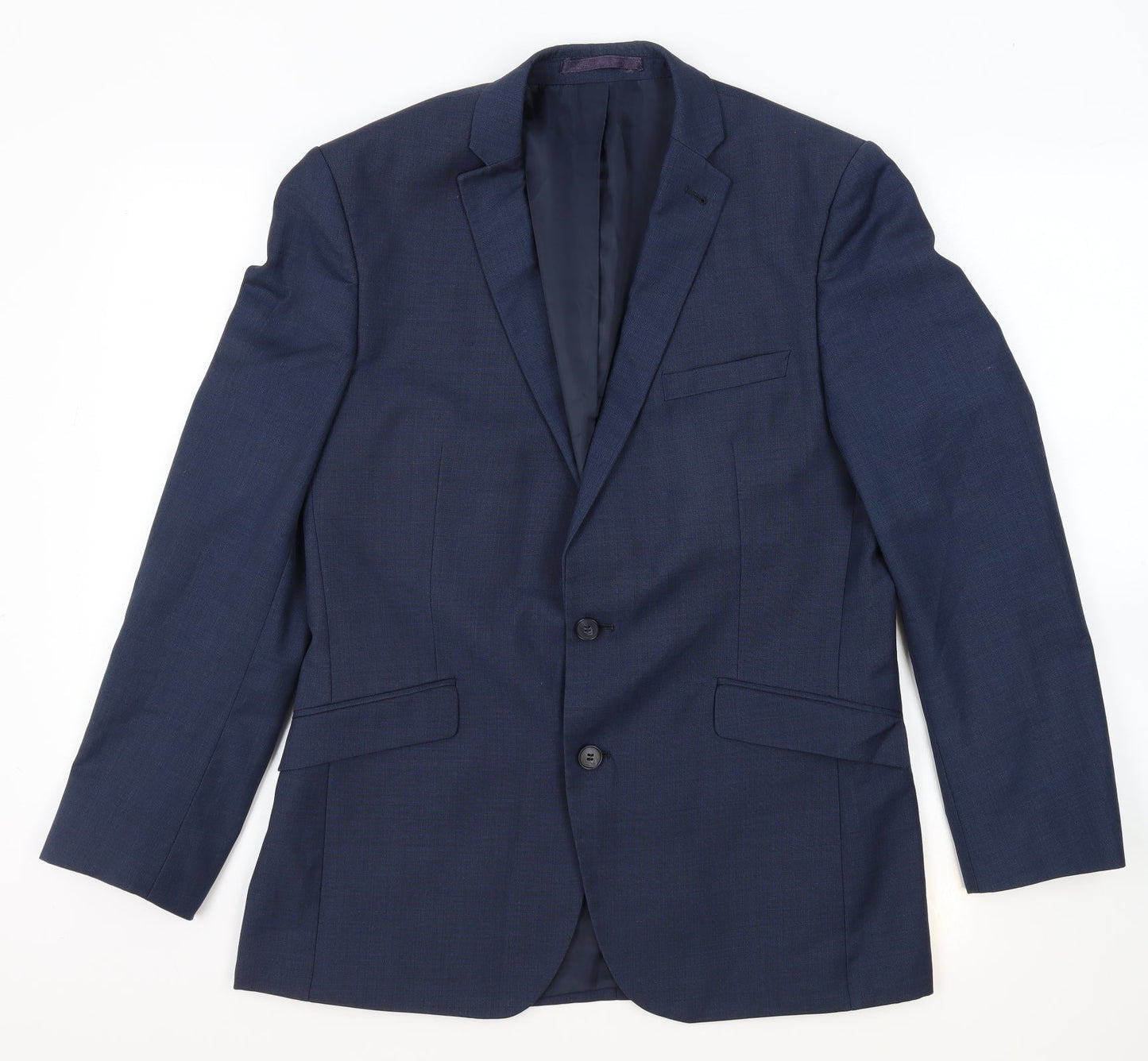 Mens UK Size 40 Racing Green Regular Blue Suit Jacket
