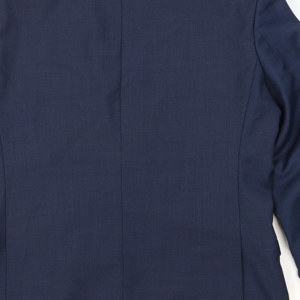 Mens UK Size 40 Racing Green Regular Blue Suit Jacket