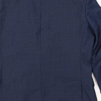 Mens UK Size 40 Racing Green Regular Blue Suit Jacket