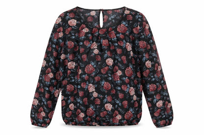 Womens UK Size 12 ESMARA Black Basic Blouse