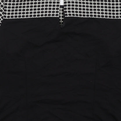 Womens UK Size 10 Oasis Black Basic Blouse