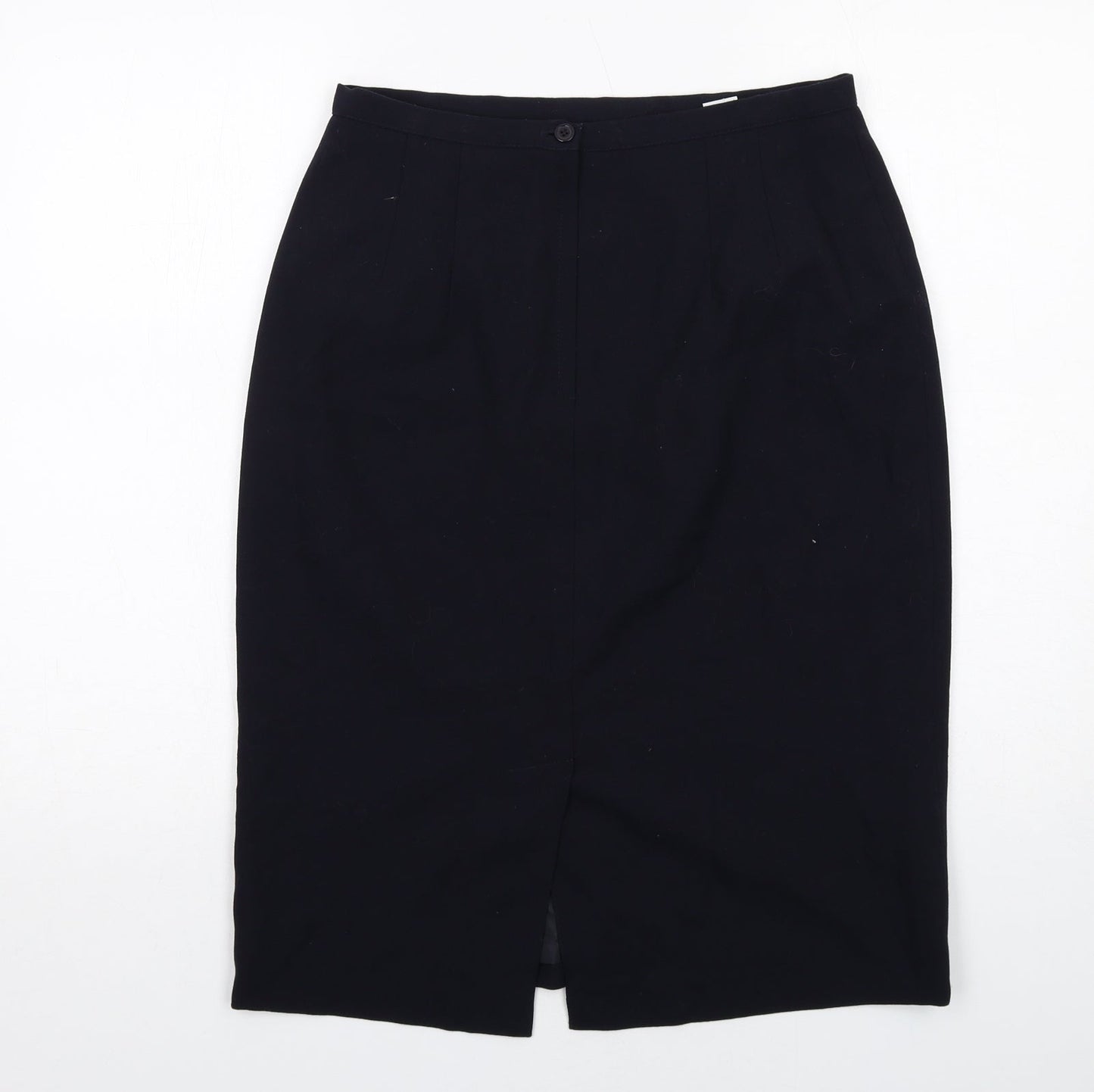 Annie Brooks Womens Blue Polyester A-Line Skirt Size 14 Zip