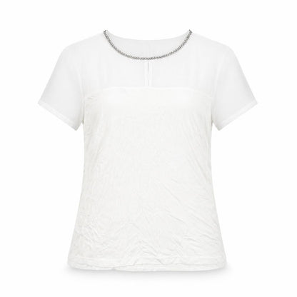 Womens UK Size M H&M White Basic T-Shirt