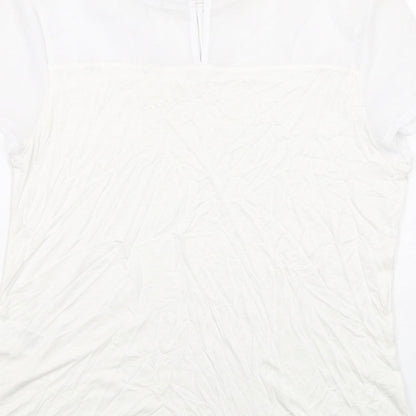 Womens UK Size M H&M White Basic T-Shirt