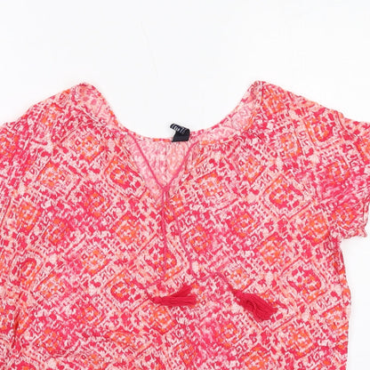 Womens UK Size S Gap Pink Basic Blouse
