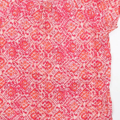 Womens UK Size S Gap Pink Basic Blouse