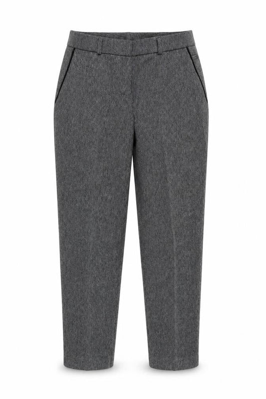 Dorothy Perkins Womens Grey Polyester Chino Trousers Size 6 Regular Zip