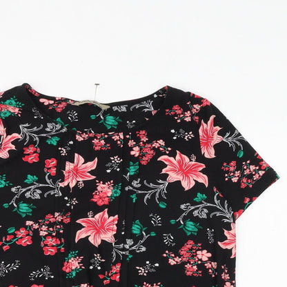 Womens UK Size M Poetic Soul Black Basic Blouse