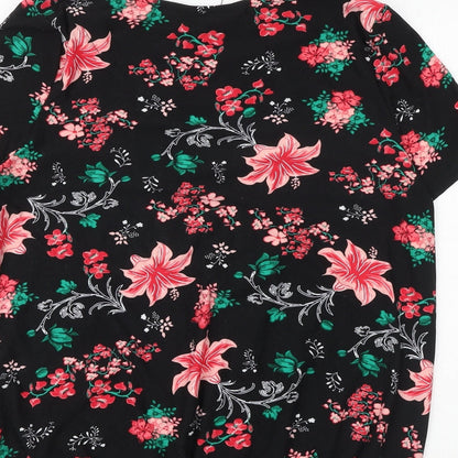 Womens UK Size M Poetic Soul Black Basic Blouse