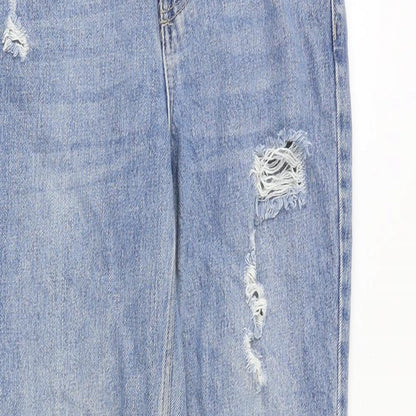 Topshop Womens Blue Cotton Skinny Jeans Size 25 in Regular Zip