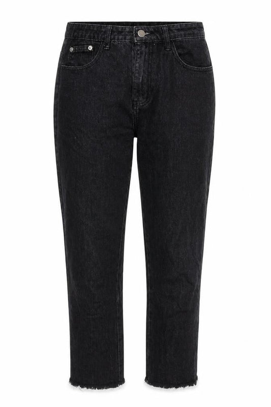 Womens UK Size 10 Momokrom Regular Fit Mom Black Jeans