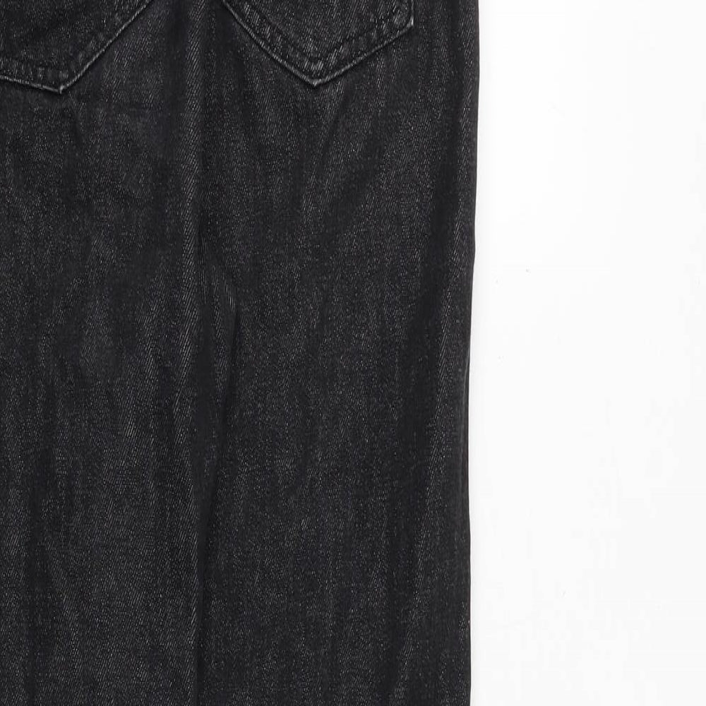 Womens UK Size 10 Momokrom Regular Fit Mom Black Jeans