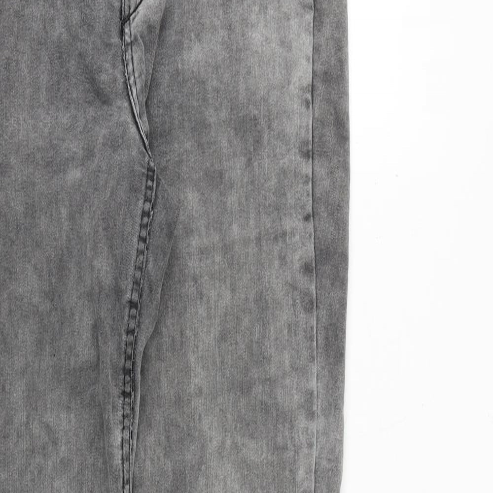 Womens UK Size 10 H&M Regular Fit Skinny Grey Jeans
