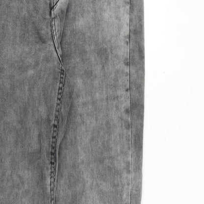 Womens UK Size 10 H&M Regular Fit Skinny Grey Jeans