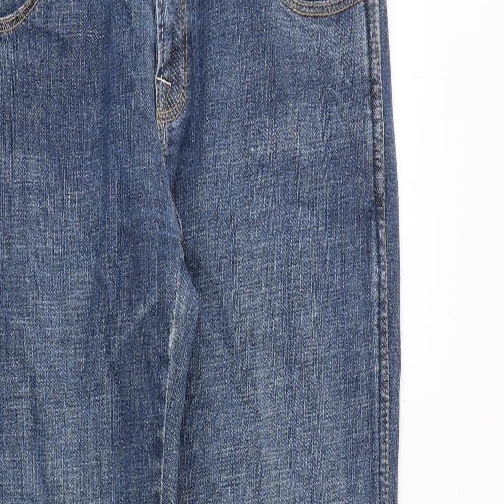 Womens UK Size 10 Warehouse Extra-Slim Fit Straight Blue Jeans
