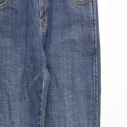 Womens UK Size 10 Warehouse Extra-Slim Fit Straight Blue Jeans
