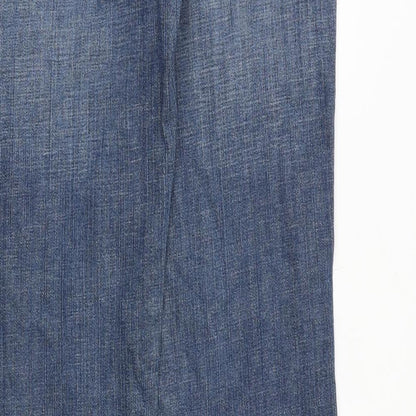 Womens UK Size 10 Warehouse Extra-Slim Fit Straight Blue Jeans