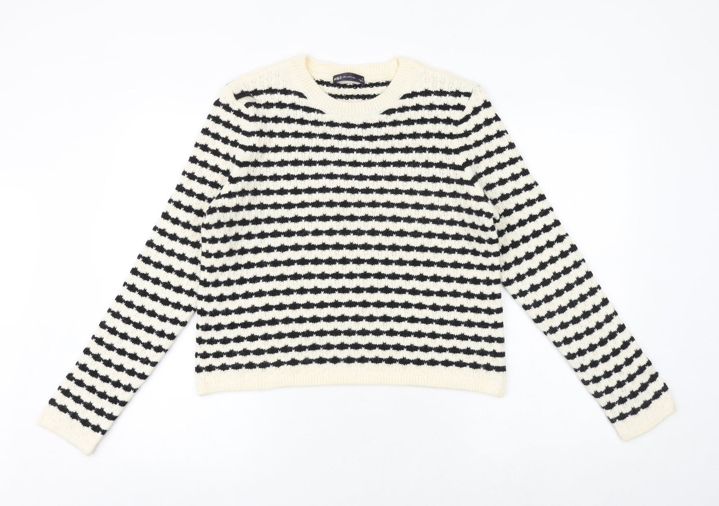 Womens UK Size M Marks and Spencer Black Pullover Jumper