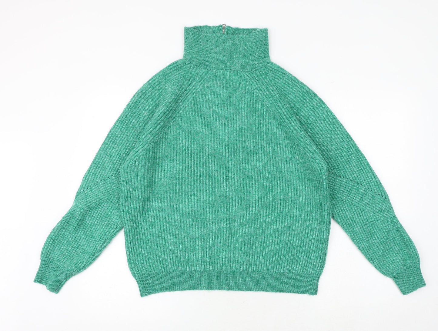 Womens UK Size L Marks and Spencer Green Pullover Jumper