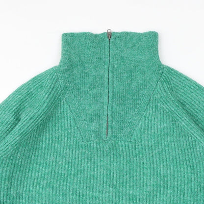 Womens UK Size L Marks and Spencer Green Pullover Jumper