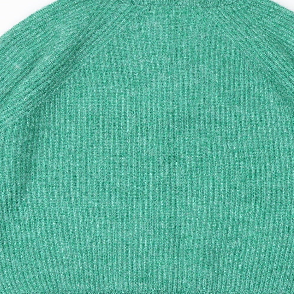 Womens UK Size L Marks and Spencer Green Pullover Jumper